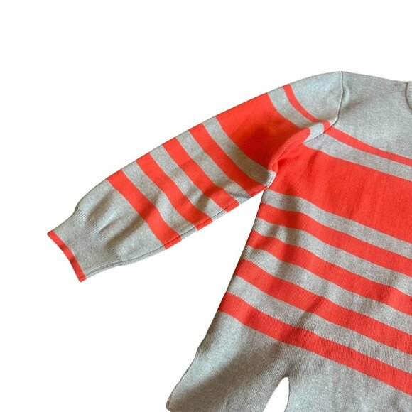 English Factory Grey Striped Sweater Dress Pullover Layered Size Large Women's - Picture 3 of 12